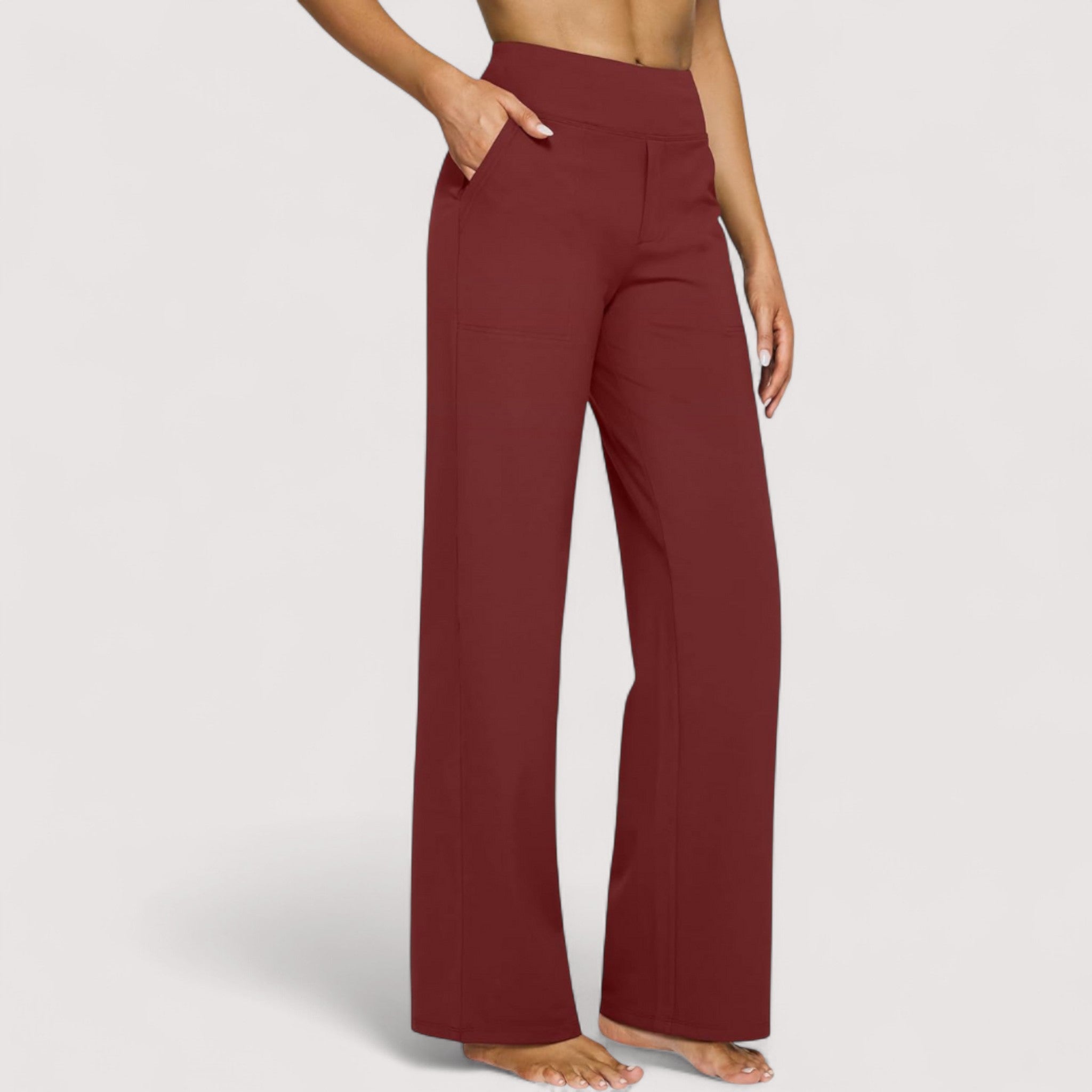 Elodie | Tyylikkäät pehmeästä jersey-kankaasta valmistetut housut