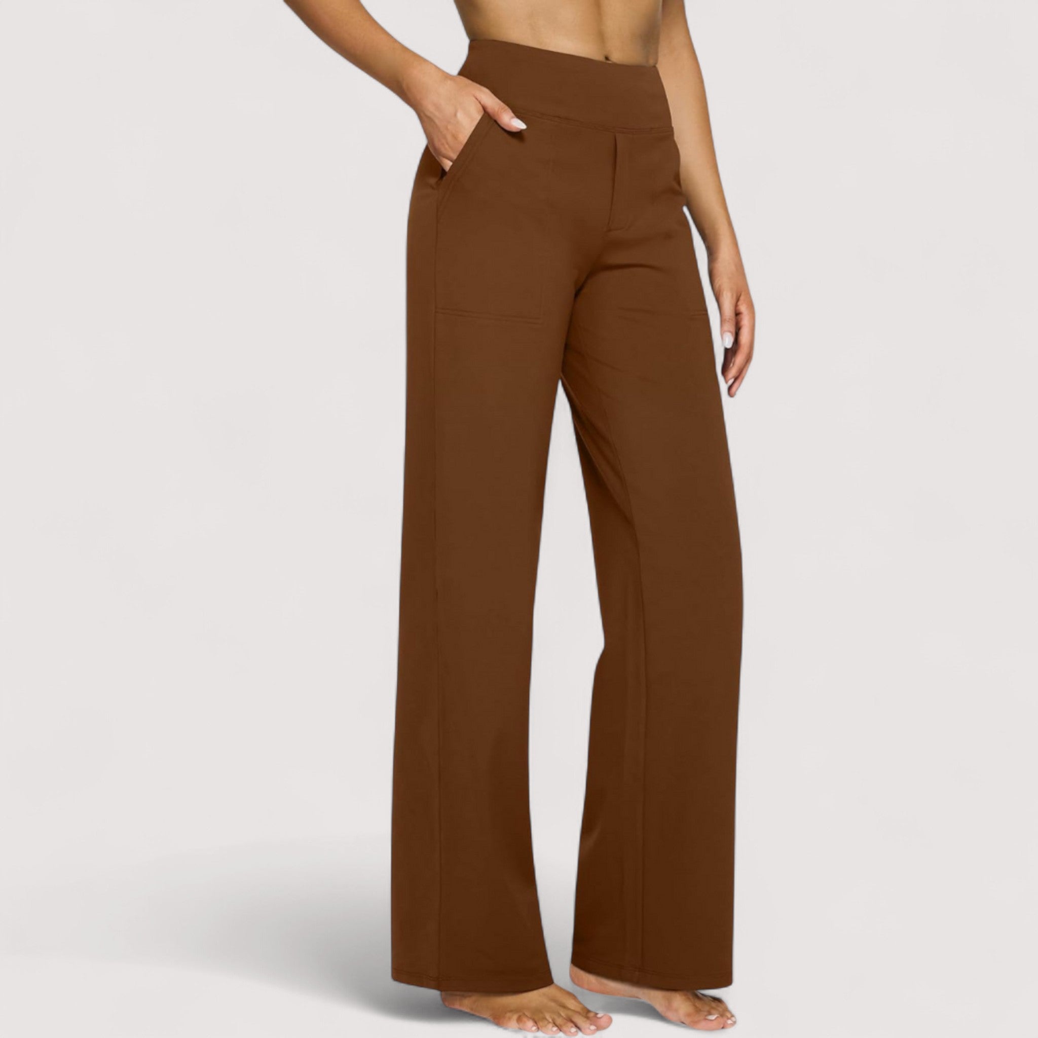 Elodie | Tyylikkäät pehmeästä jersey-kankaasta valmistetut housut