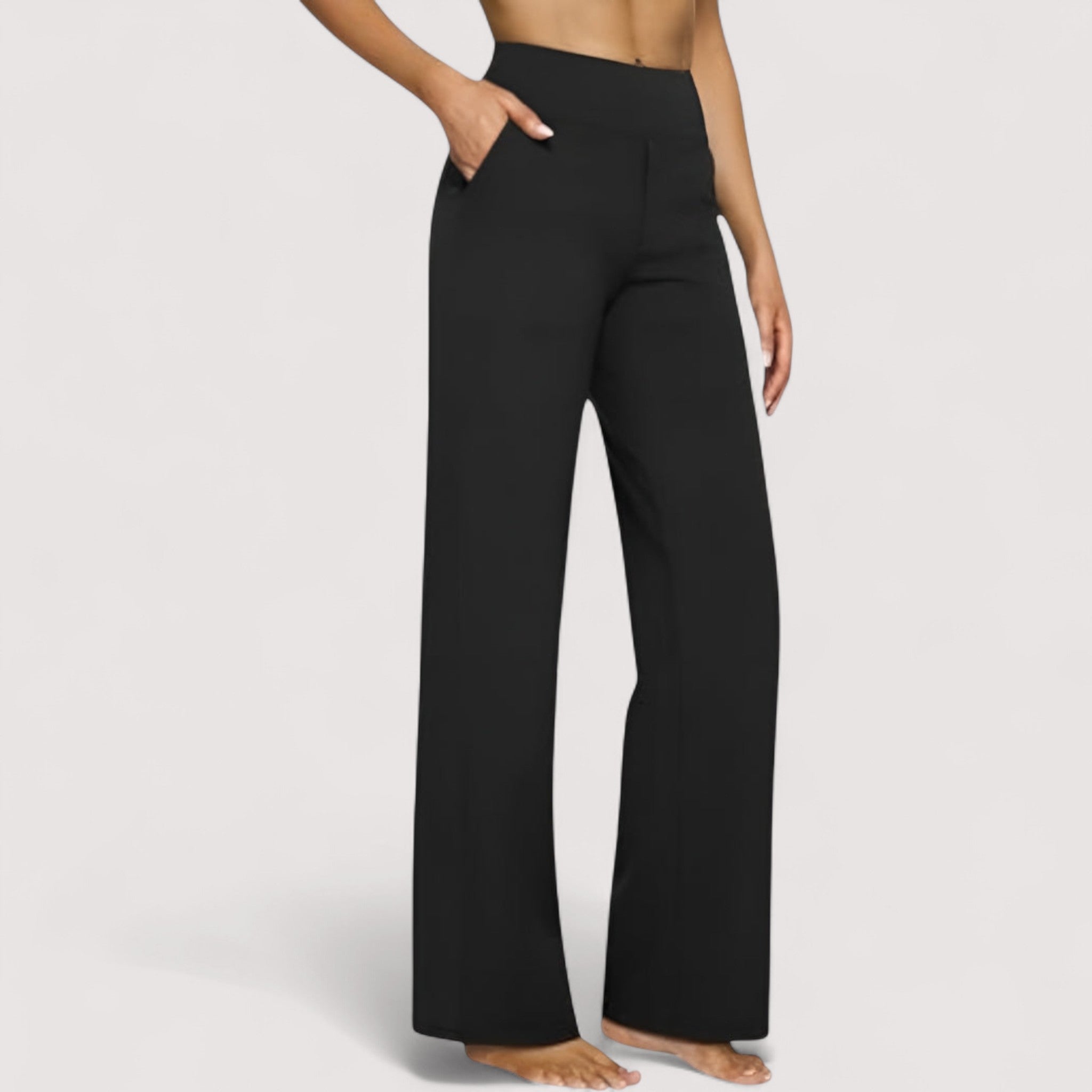 Elodie | Tyylikkäät pehmeästä jersey-kankaasta valmistetut housut