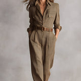 Celia | Ruutukuosinen haalari hienostuneilla yksityiskohdilla