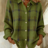 Felicia™ | Rento Ruudullinen Neuletakki