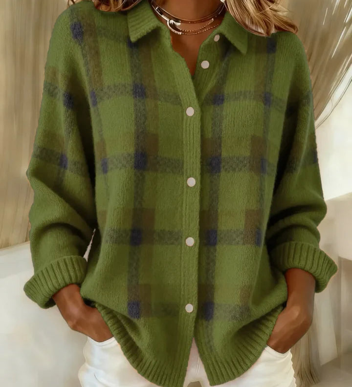 Felicia™ | Rento Ruudullinen Neuletakki