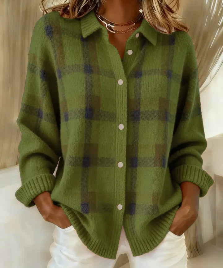 Felicia™ | Rento Ruudullinen Neuletakki