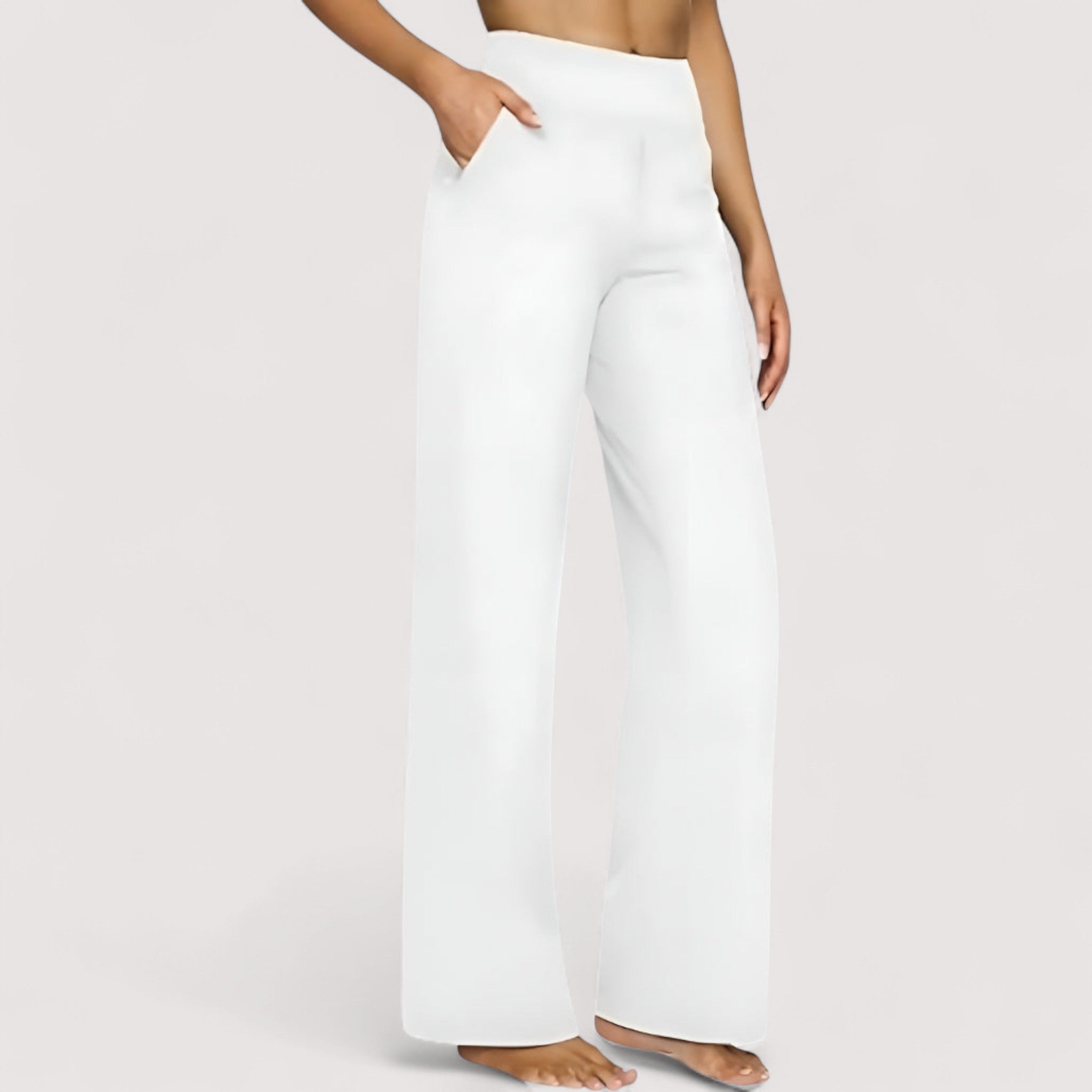 Elodie | Tyylikkäät pehmeästä jersey-kankaasta valmistetut housut