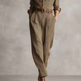 Celia | Ruutukuosinen haalari hienostuneilla yksityiskohdilla