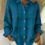 Felicia™ | Rento Ruudullinen Neuletakki