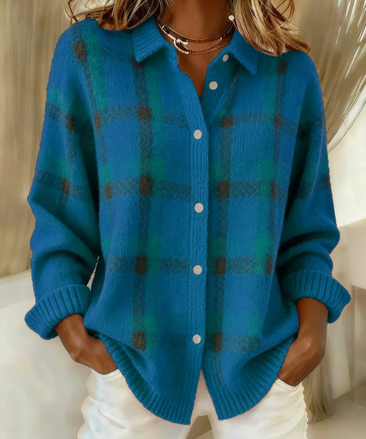 Felicia™ | Rento Ruudullinen Neuletakki