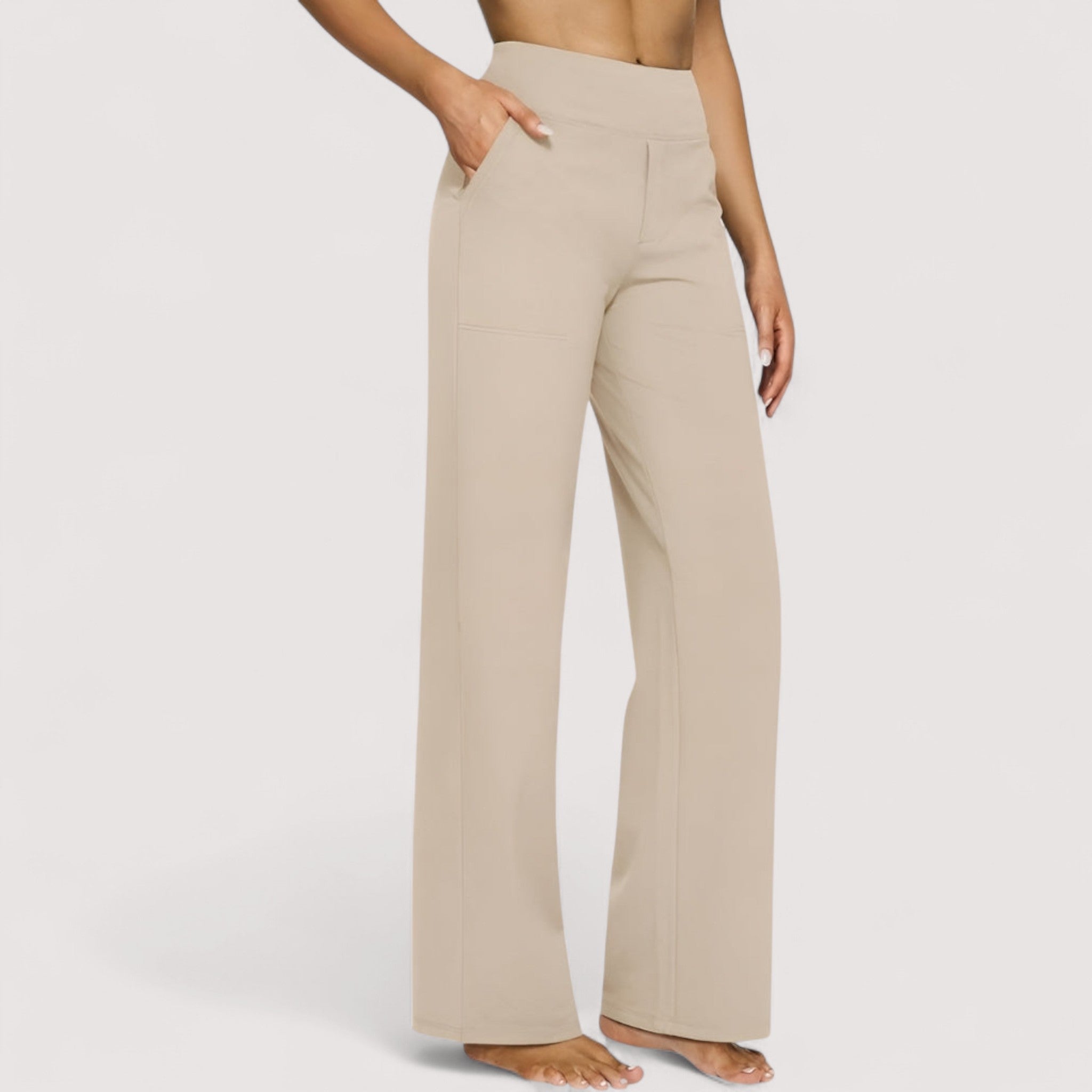 Elodie | Tyylikkäät pehmeästä jersey-kankaasta valmistetut housut