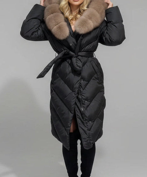 AURELIA | PITKÄ TAKKI KARVAVUORILLA