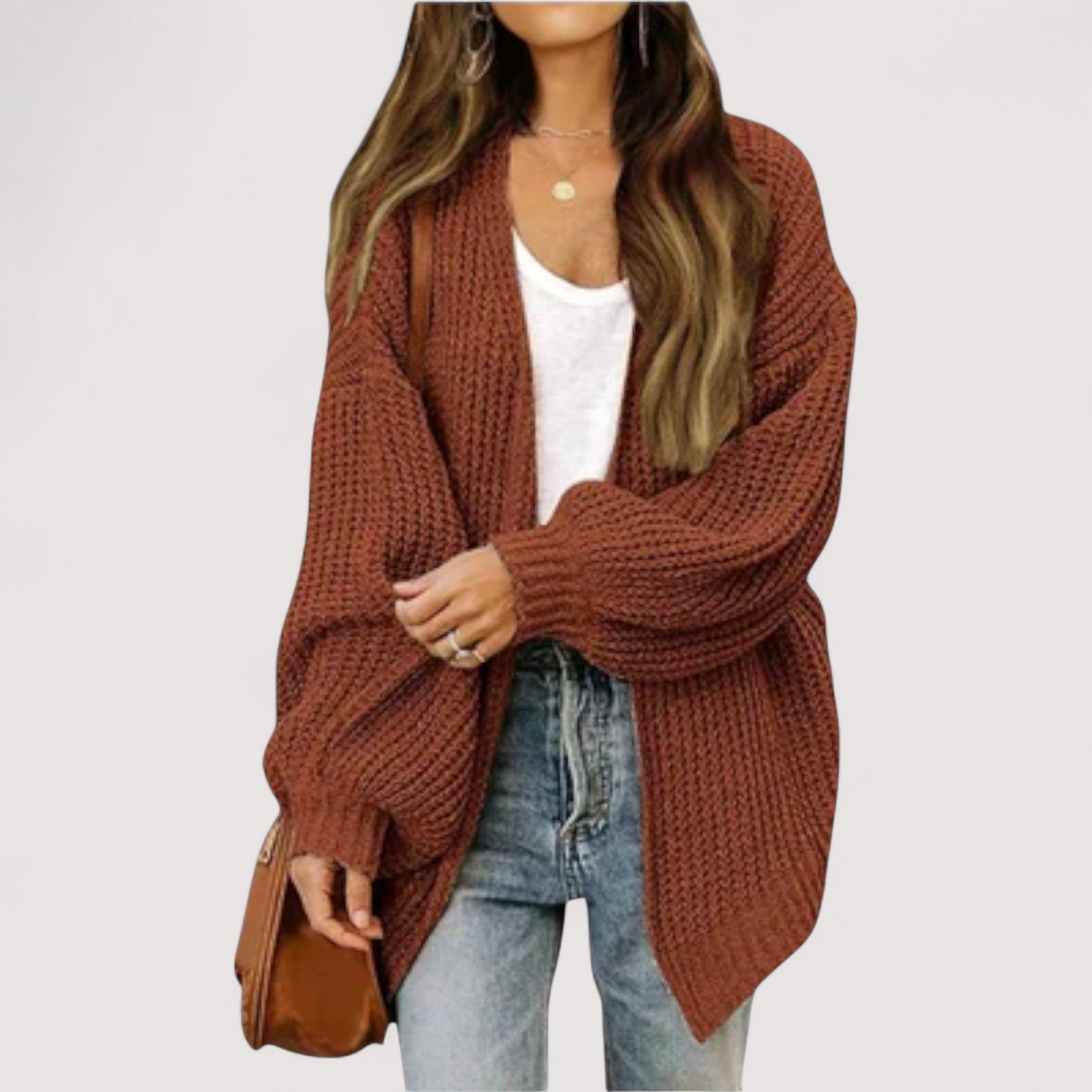 Iveta™ | Rentouttava neulottu neuletakki