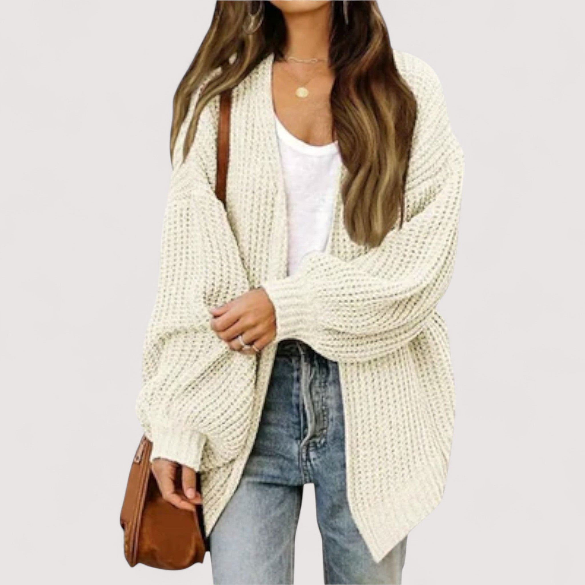 Iveta™ | Rentouttava neulottu neuletakki