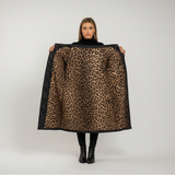 PREMIUM-TOPPATAKKI LEOPARDIKUVIOLLISELLA VUORELLA