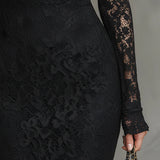 Veronika™ | Musta pitsimaksimekko