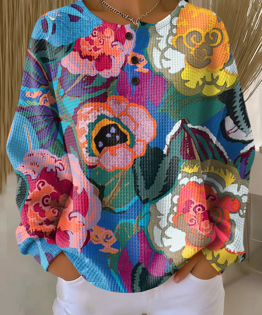 Ida - Neulepaita suurilla värikkäillä kukilla