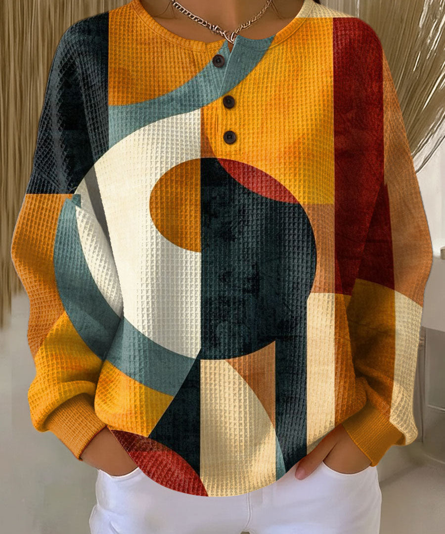 Lumi - Waffle-neule geometrisella kuviolla