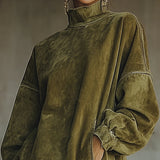 Gretel | Pellavamekko korkealla kauluksella ja hapsuilla