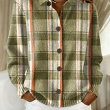 Noor™ | Ruudullinen pusero lämpimissä syksyn sävyissä