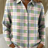 Alice™ | Ruudullinen pusero lämpimissä syksyn sävyissä