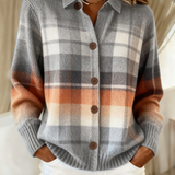 Anna™ | Ruudullinen pusero lämpimissä syksyn sävyissä