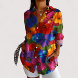 Annika™ | Monivärinen printtipaita