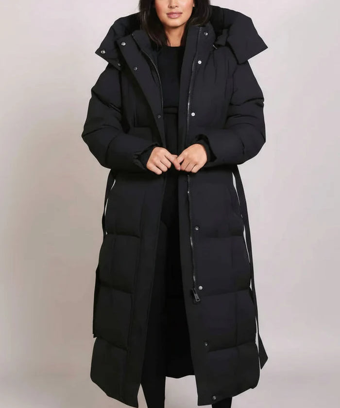 Carmen™ | Pitkä vyöllinen toppatakki