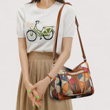 Zara™ | Mosaiikkinahkainen käsilaukku