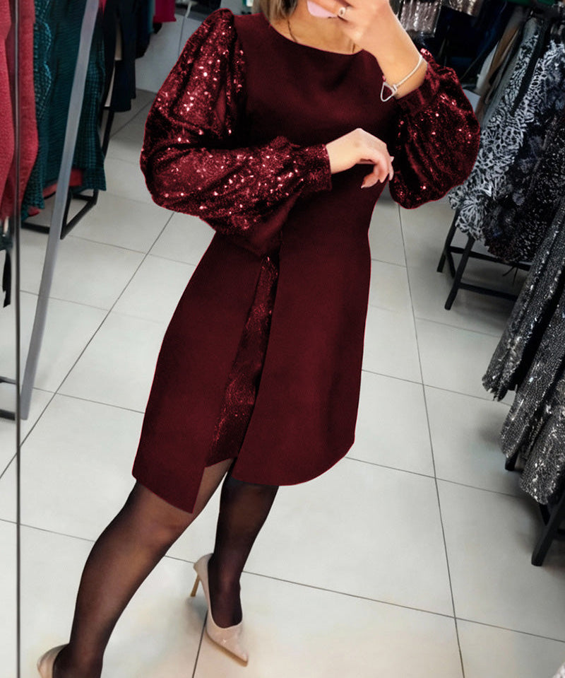 Ariane™ | Tyylikäs mekko patchwork-yksityiskohdilla