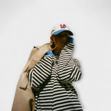 Mary - Raidallinen Ylipitkä Neulepaita