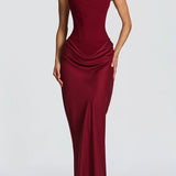 Linnea | Maxi-mekko neliömäisellä pääntiellä