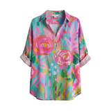 Annika™ | Monivärinen printtipaita