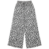 Frida™ | Sidontakuvioiset housut leveällä lahkeella