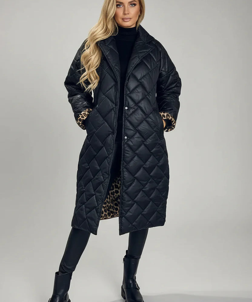 PREMIUM-TOPPATAKKI LEOPARDIKUVIOLLISELLA VUORELLA