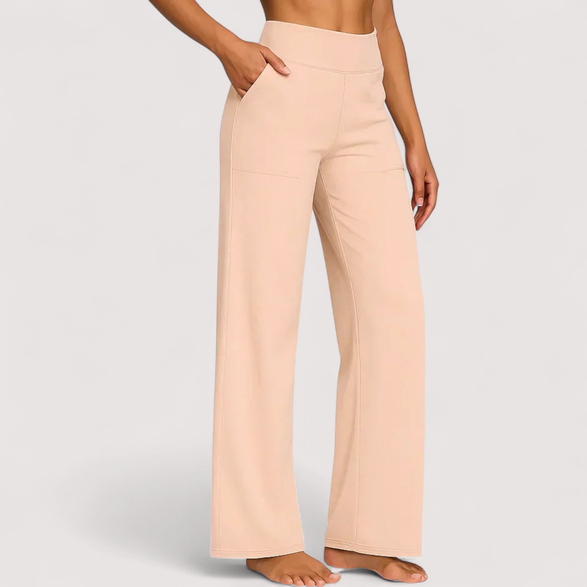 Elodie | Tyylikkäät pehmeästä jersey-kankaasta valmistetut housut