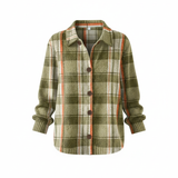 Noor™ | Ruudullinen pusero lämpimissä syksyn sävyissä