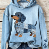 Estrella™ | Tilkkutyö-huppari koirakuviolla