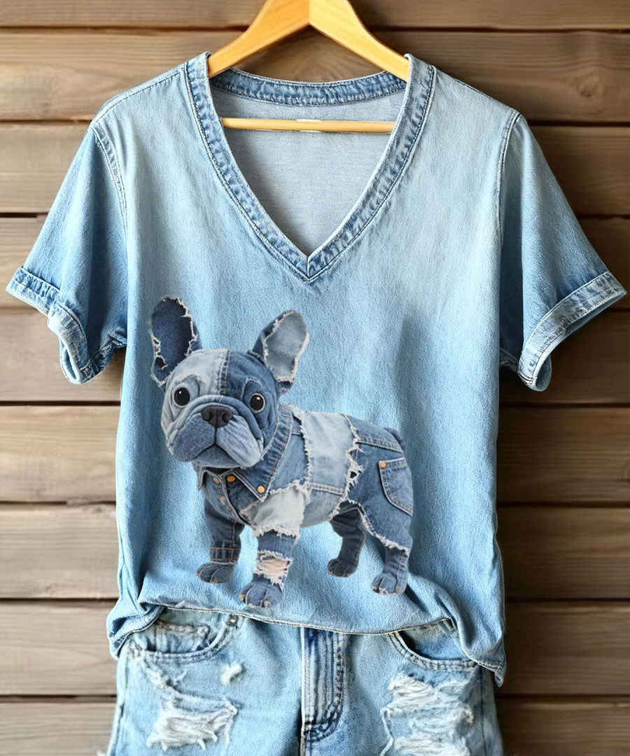 Dulce™ | T-paita koirakuviolla